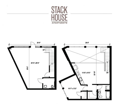 Stack House Apartments in Seattle, Washington LW1 Floor Plan